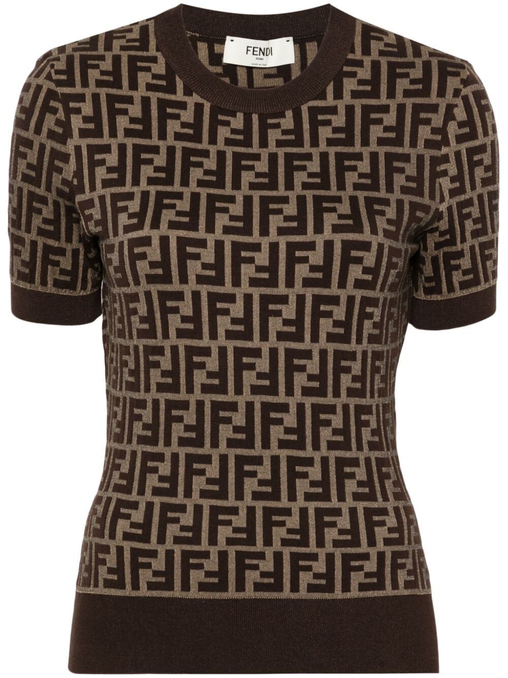 FENDI Short Sleeve Stylish Sweater