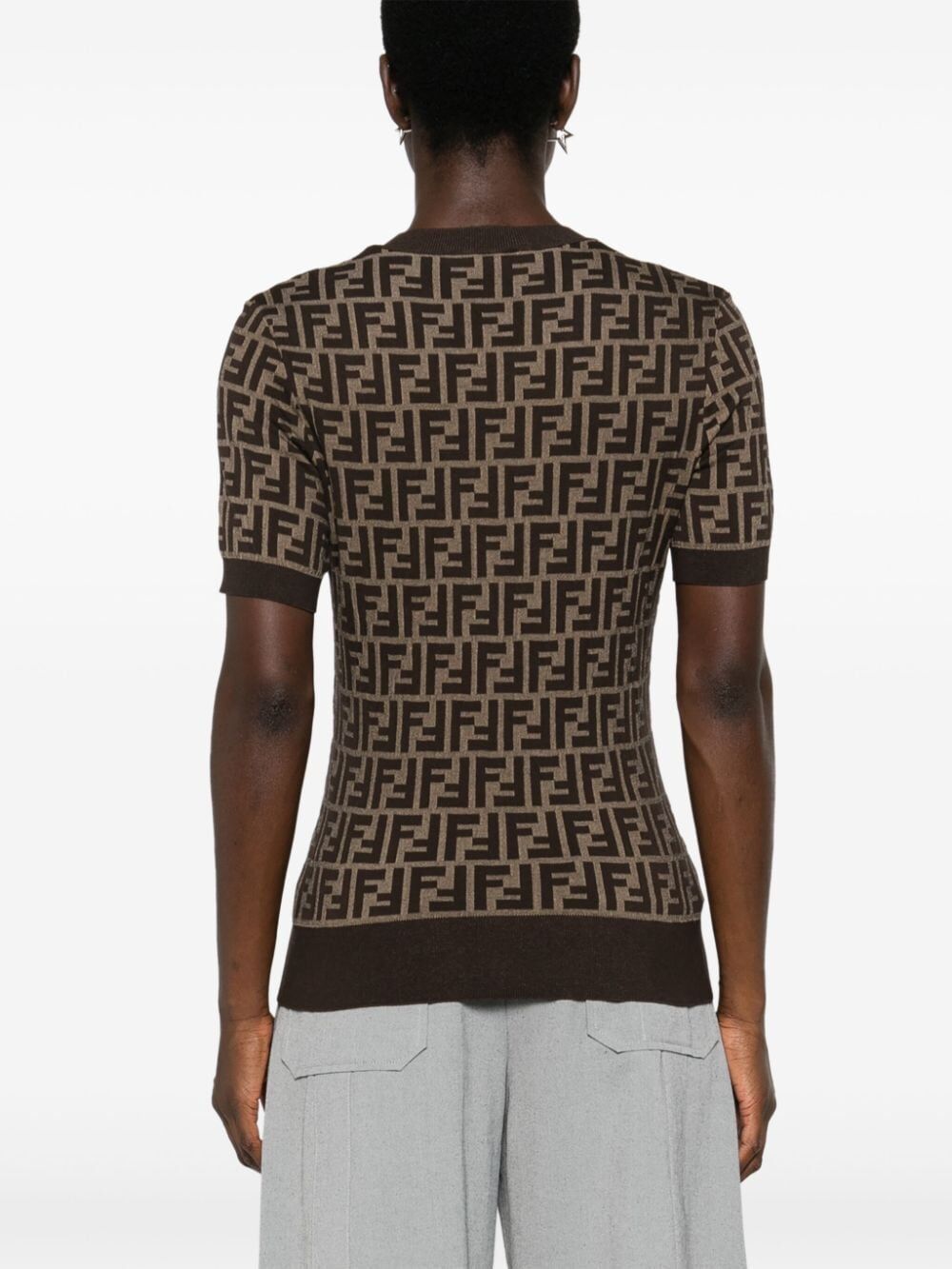 FENDI Short Sleeve Stylish Sweater