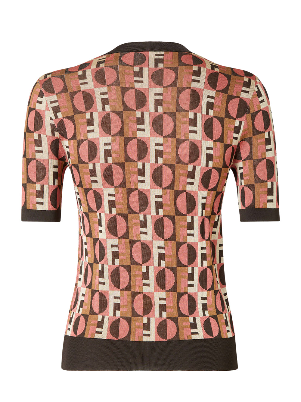 FENDI Embroidered Stretch Viscose Blend Sweater