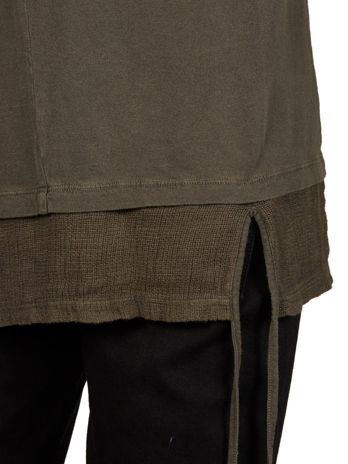 ANDREA YA'AQOV Men's Cotton and Linen Tank Top with Linen Sleeves - Size M