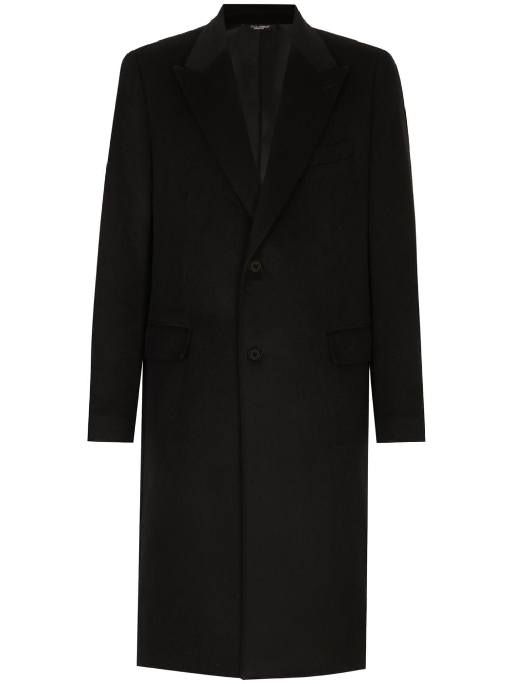 DOLCE & GABBANA Elegant Cashmere Jacket with Notched Lapels - Men's Outerwear
