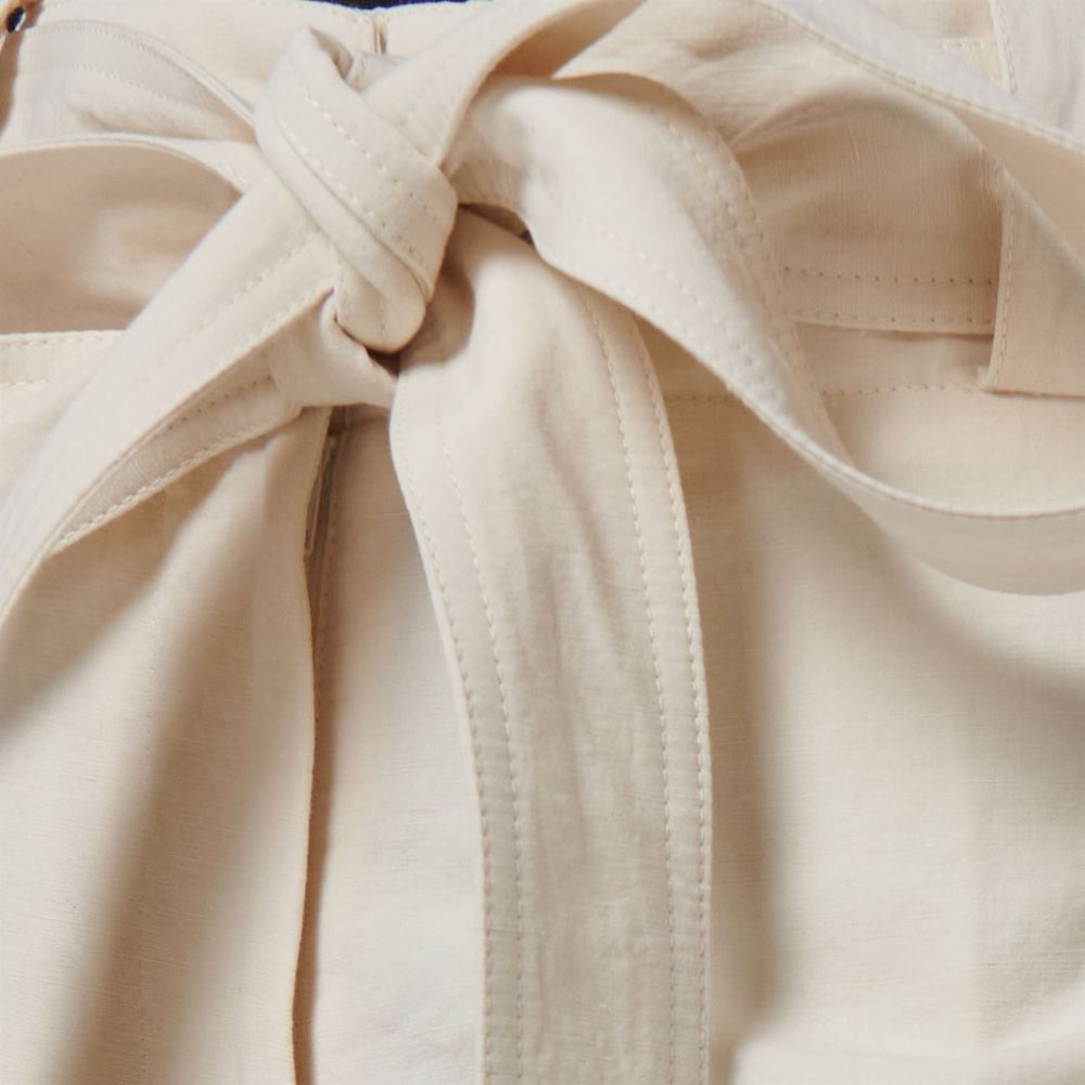 MONCLER Belted Cropped Wide Leg Pants