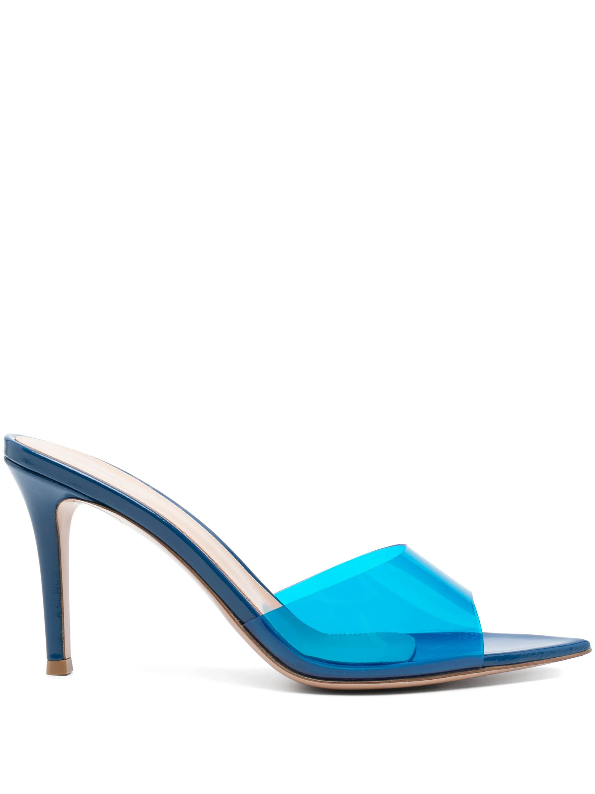 GIANVITO ROSSI Pointed Open-Toe Mini Flat with 85mm Stiletto Heel