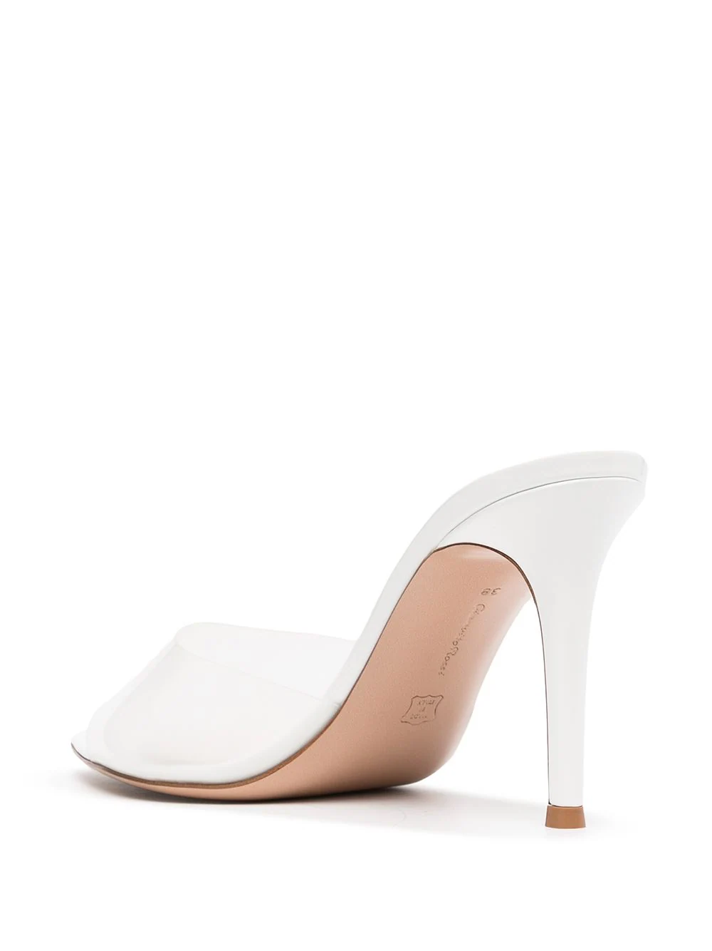 GIANVITO ROSSI Elle 85 Pointed Plexiglass Sandals