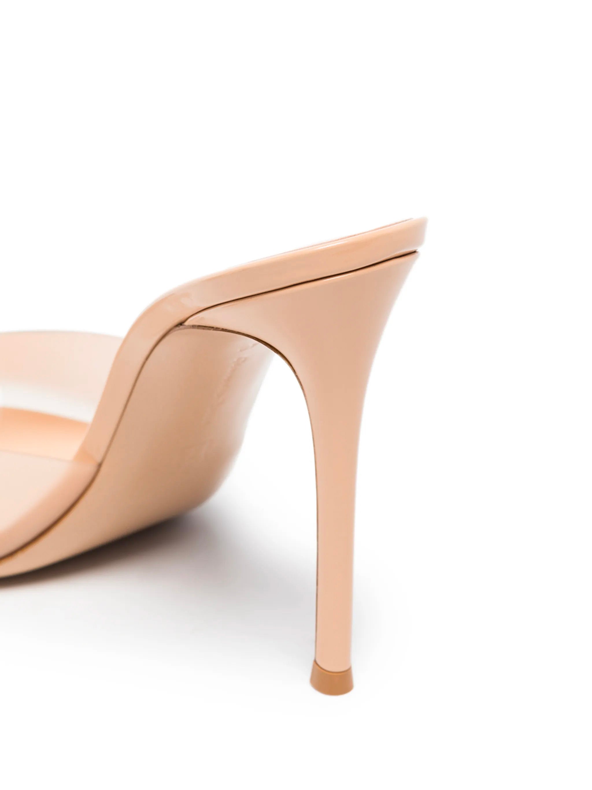 GIANVITO ROSSI Pointed Plexiglass Sandals with 105 mm Heel Height