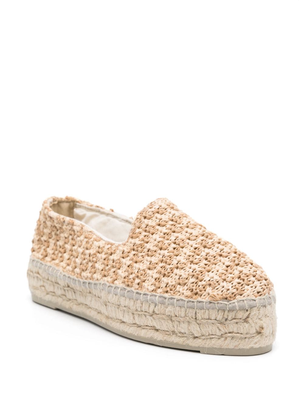 MANEBI Zig-Zag Raffia Espadrilles