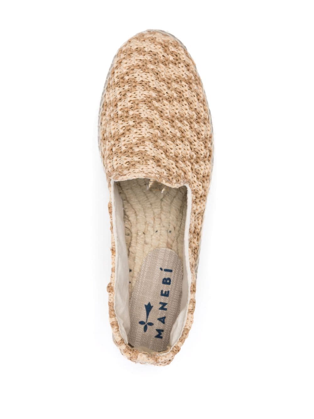 MANEBI Zig-Zag Raffia Espadrilles