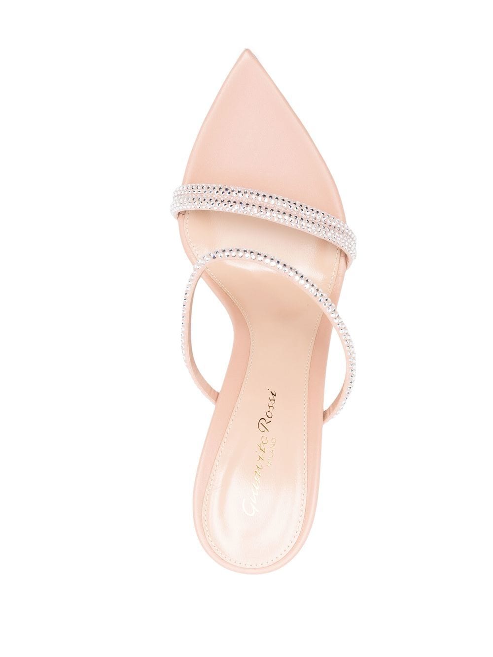 GIANVITO ROSSI Rhinestone Embellished Flat Sandals - 110mm Height