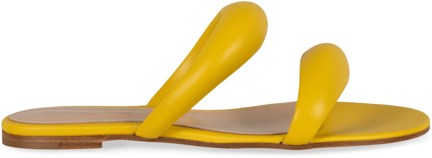 GIANVITO ROSSI Leather Slide Sandals for Women