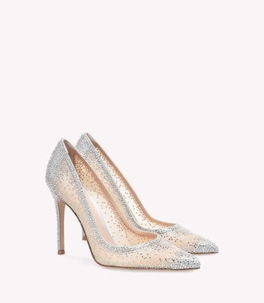GIANVITO ROSSI Elegant Suede and Organza Pumps for Women