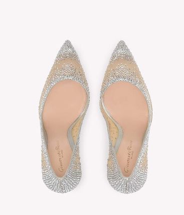 GIANVITO ROSSI Elegant Suede and Organza Pumps for Women