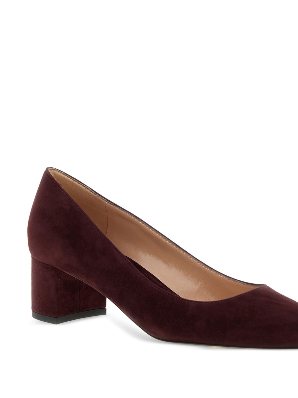 GIANVITO ROSSI Elegant Suede Leather Pumps with Block Heel