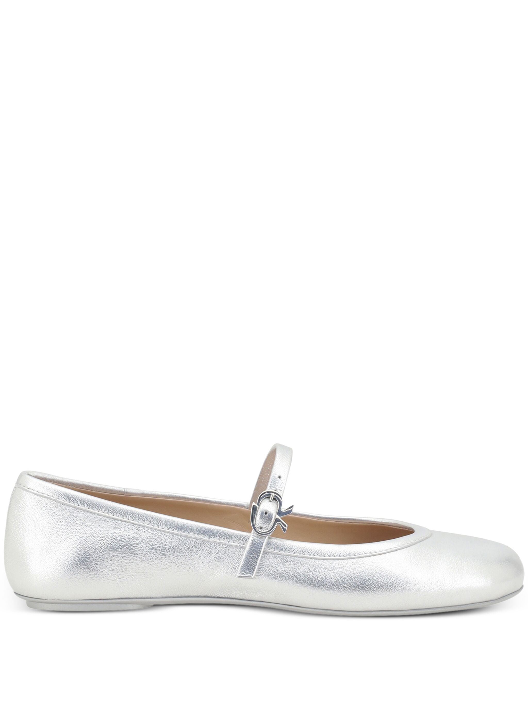 GIANVITO ROSSI Silk Washed Ballerina Slip-On for Women