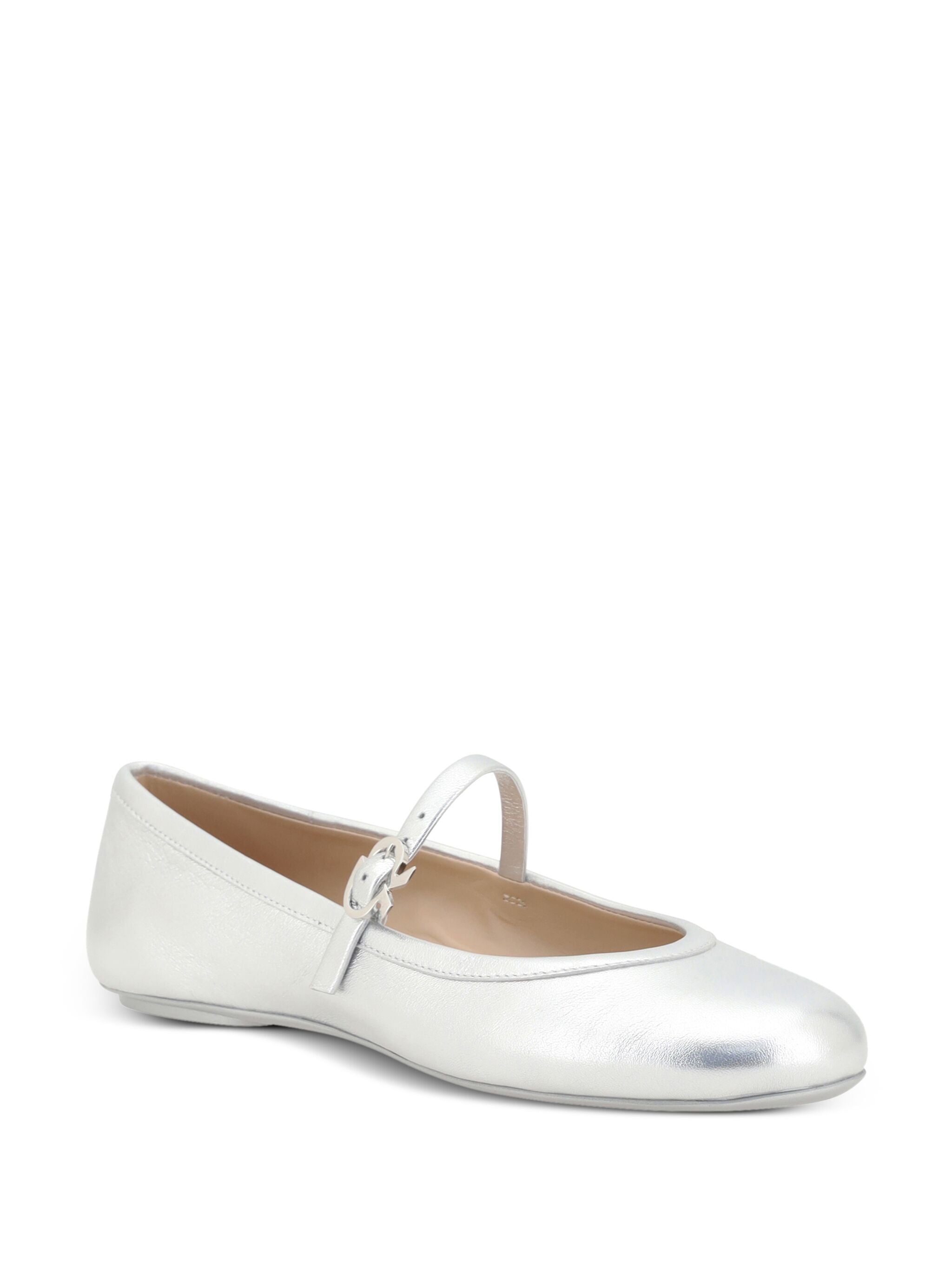 GIANVITO ROSSI Silk Washed Ballerina Slip-On for Women