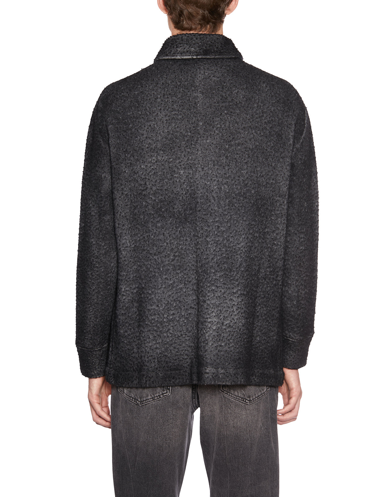 AVANT TOI Men's Casual Jacket Shirt with Unique Texture - Size M