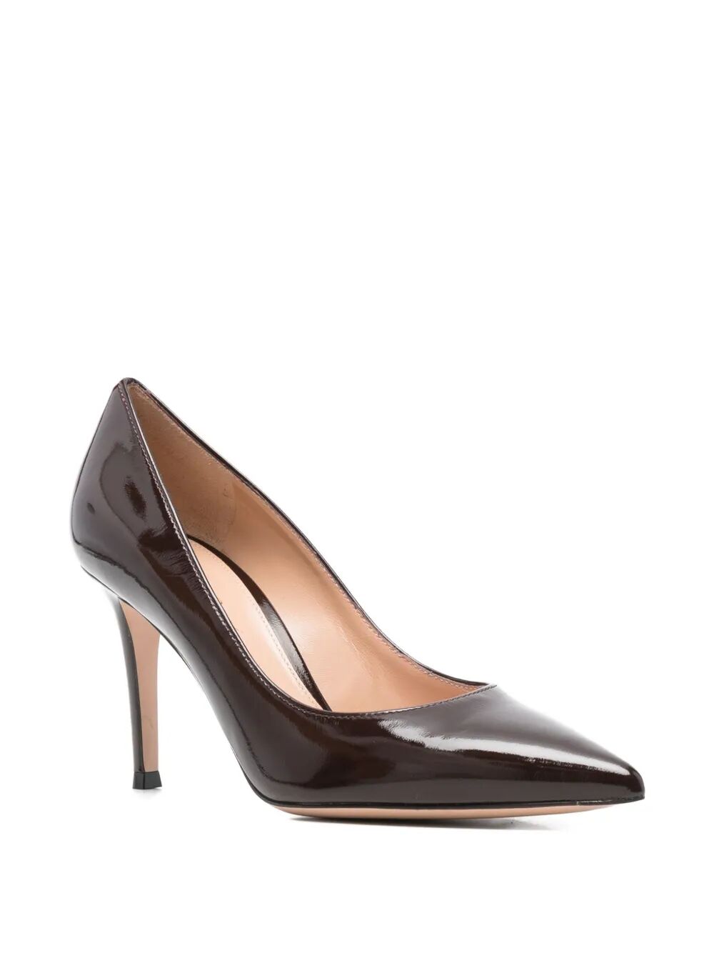GIANVITO ROSSI Glossy Nappa Leather Pumps