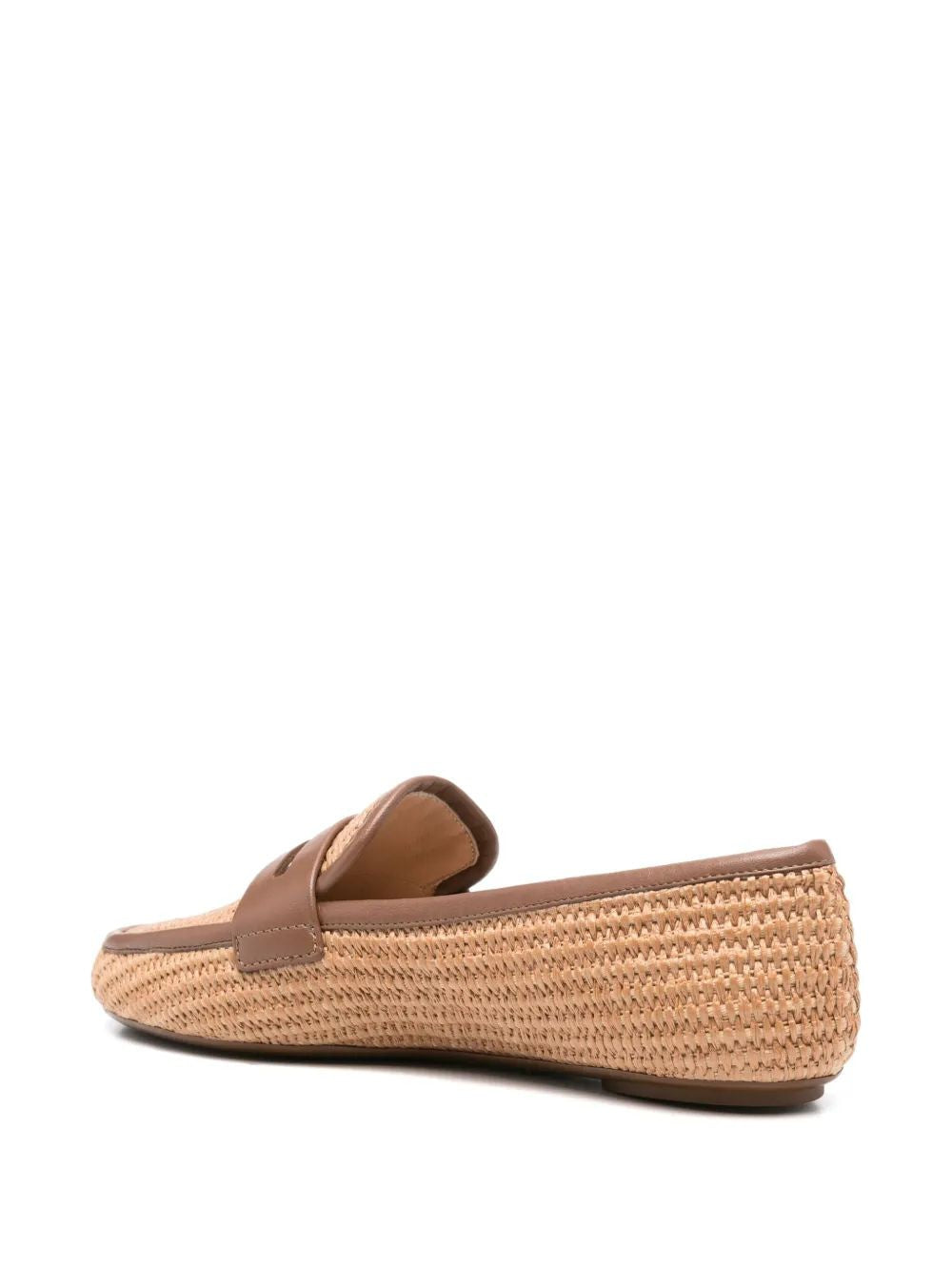 GIANVITO ROSSI Giorgia Loafers - Elegant Raffia Slip-Ons for Women