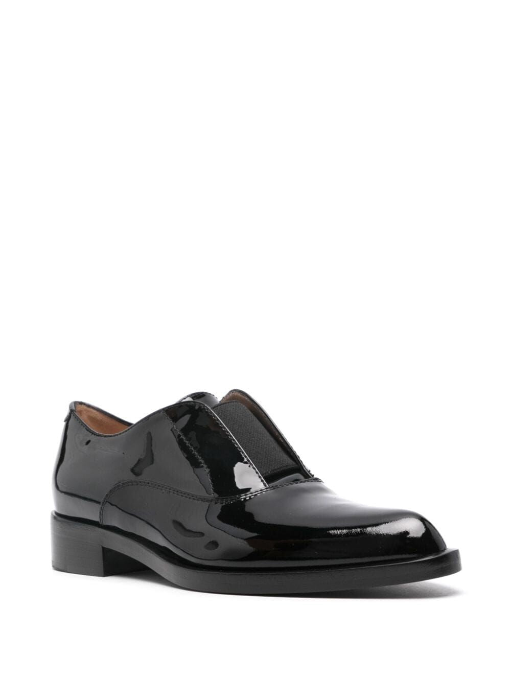 GIANVITO ROSSI Lace-Up Patent Leather Moccasins for Women