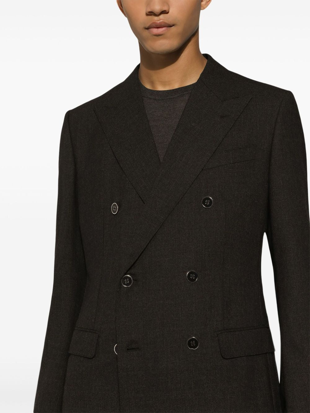 DOLCE & GABBANA Sophisticated Melangrigi Formal Jacket for Men