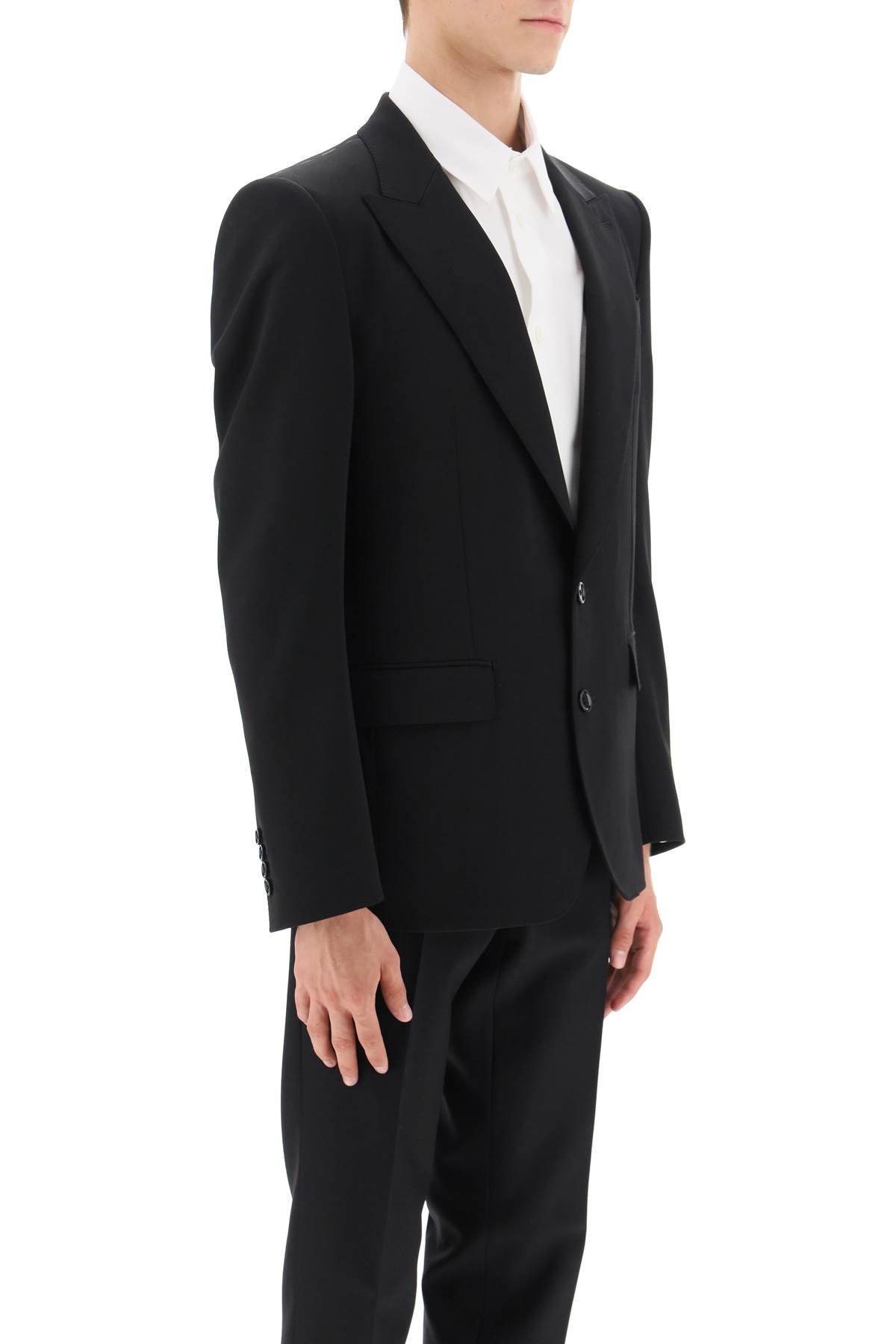 DOLCE & GABBANA Single-Breasted Virgin Wool Jacket
