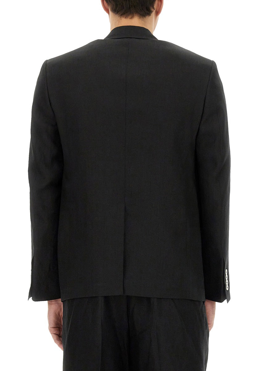 DOLCE & GABBANA Double-Breasted Linen Jacket - Size 50