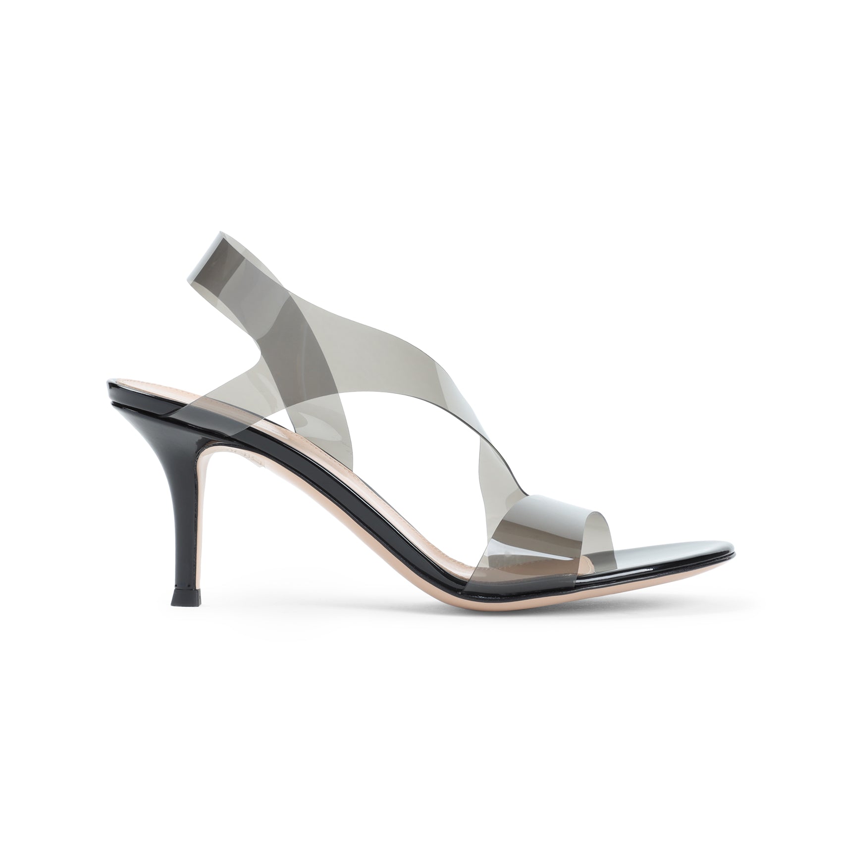 GIANVITO ROSSI PVC Metropolis Mini Sandals with 7cm Heel