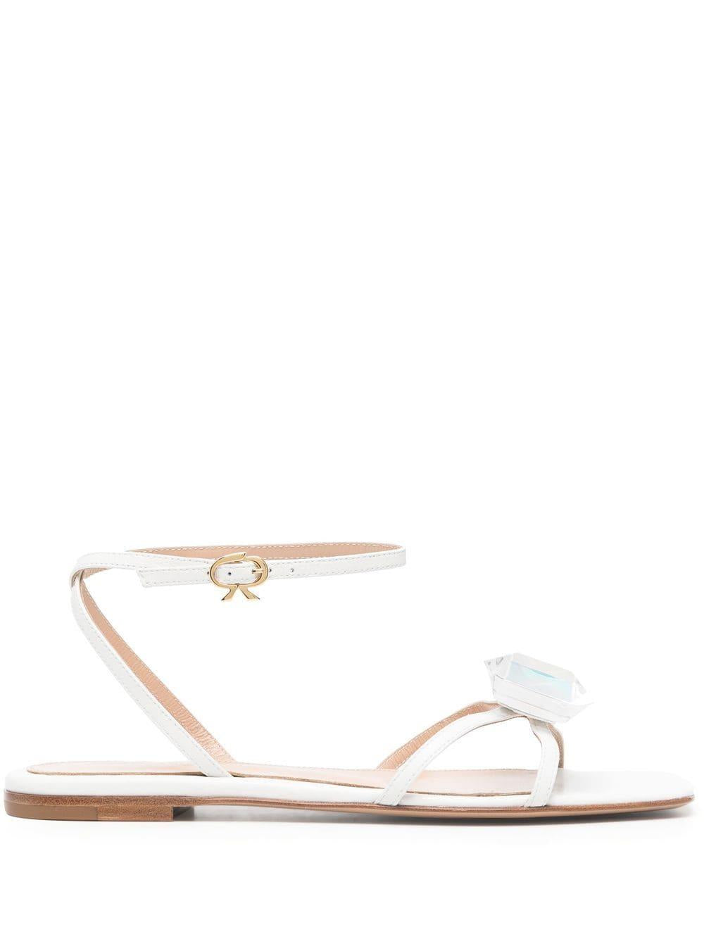 GIANVITO ROSSI Elegantly Crafted Flat Sandal for Women