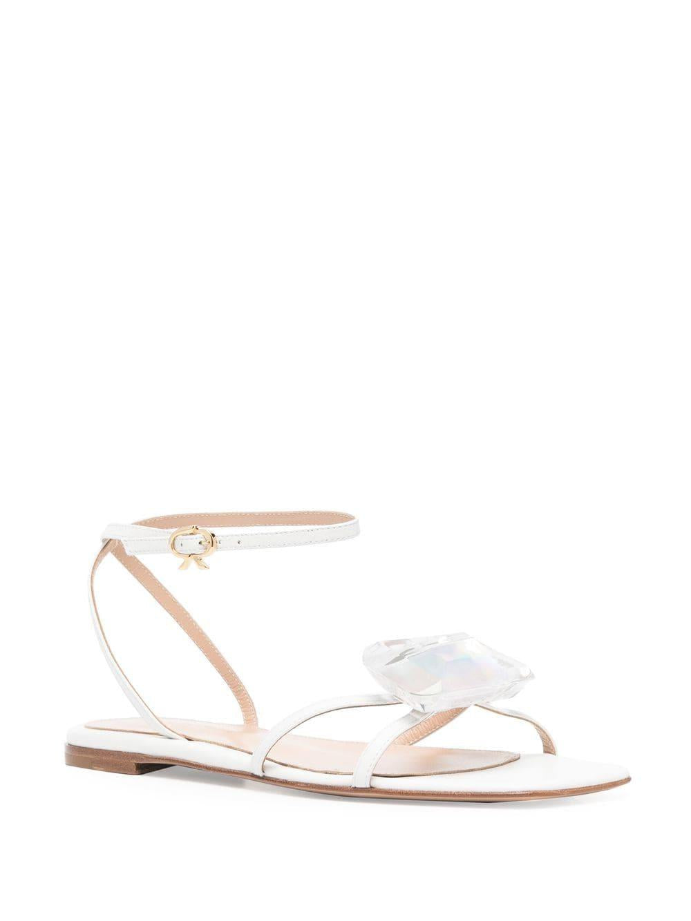 GIANVITO ROSSI Elegantly Crafted Flat Sandal for Women