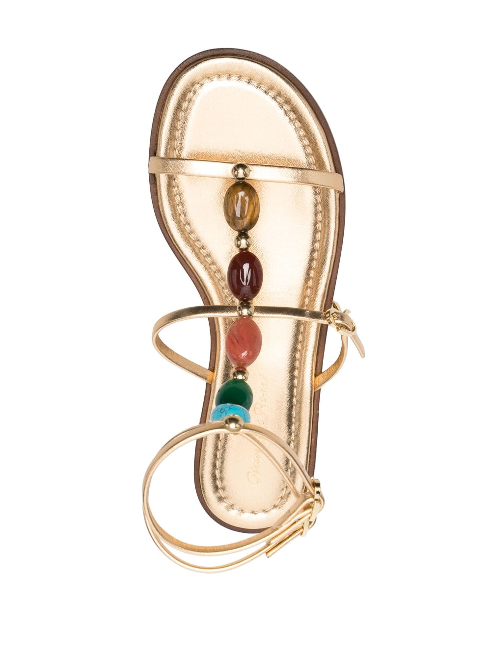 GIANVITO ROSSI Elegant Leather Sandal Shanti 05 for Women