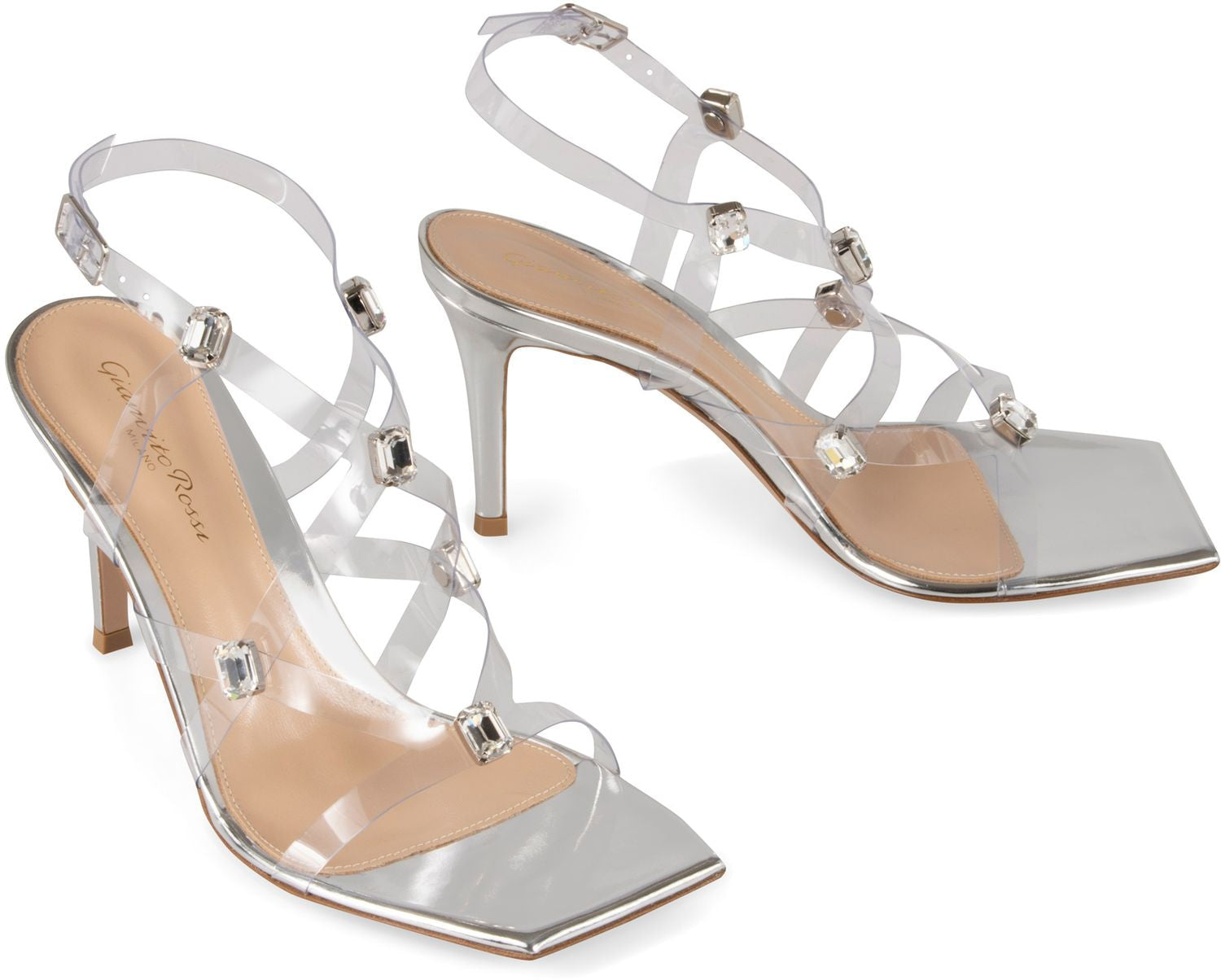 GIANVITO ROSSI Crystal Fever Heeled Sandals