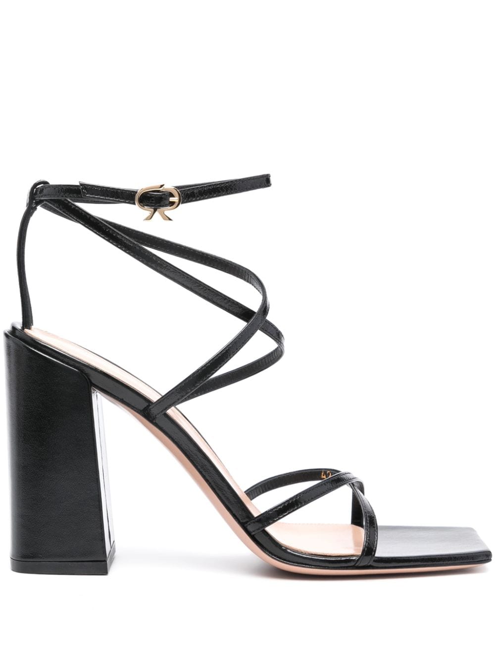 GIANVITO ROSSI Chic Leather Heel Sandals