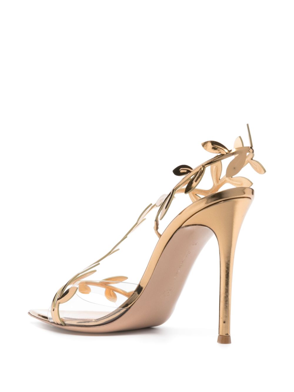 GIANVITO ROSSI Pointed Open Toe Slingback Heel Sandals