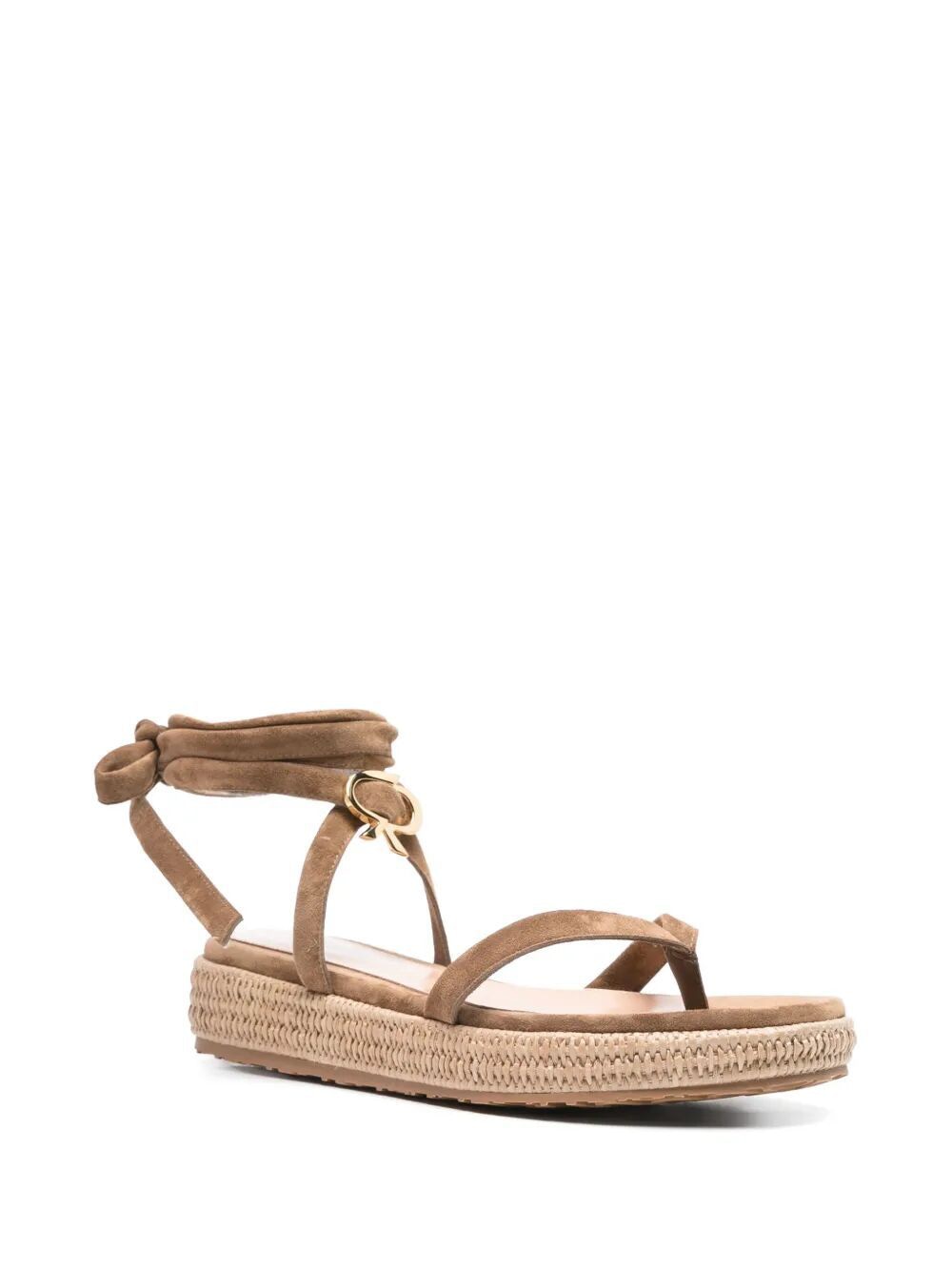 GIANVITO ROSSI Suede Flat Sandal for Women