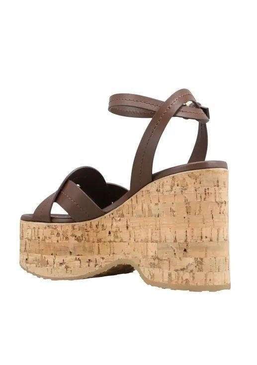 GIANVITO ROSSI Platform Sandals with Wide Straps - 10.5 cm Height