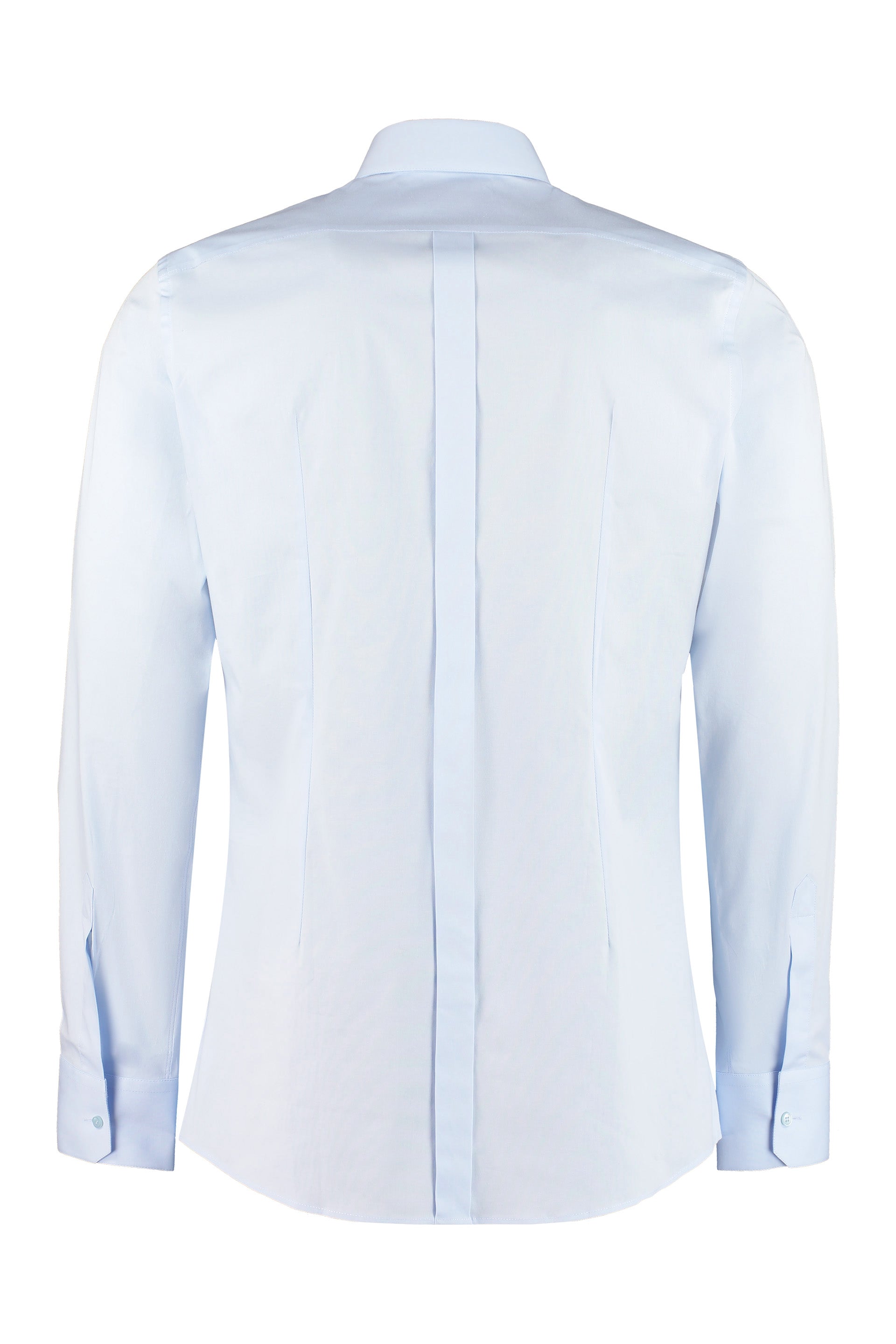 DOLCE & GABBANA Men's Stretch Poplin Shirt with Rounded Hem