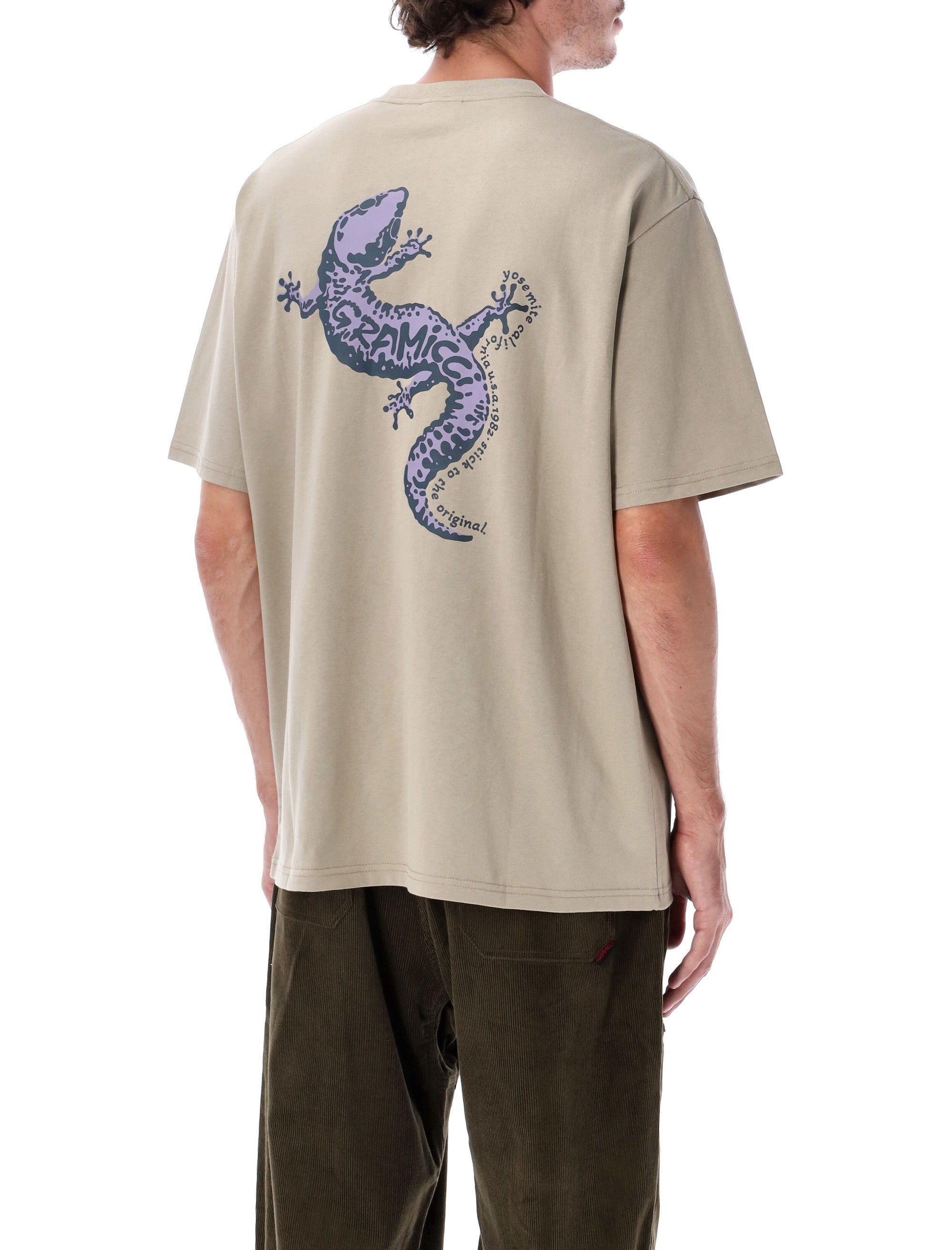 GRAMICCI Eco Cotton Gecko Graphic T-Shirt - Size L