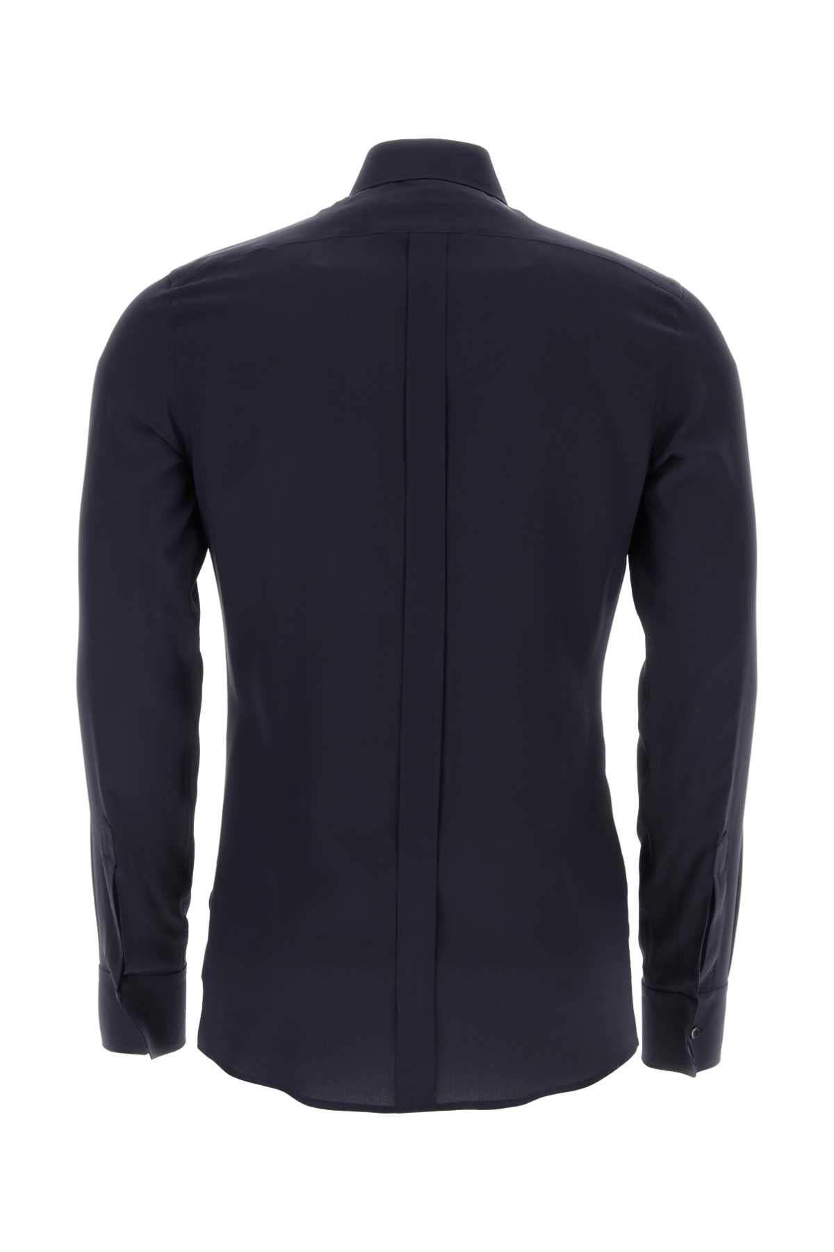 DOLCE & GABBANA Midnight Crepe Shirt for Men
