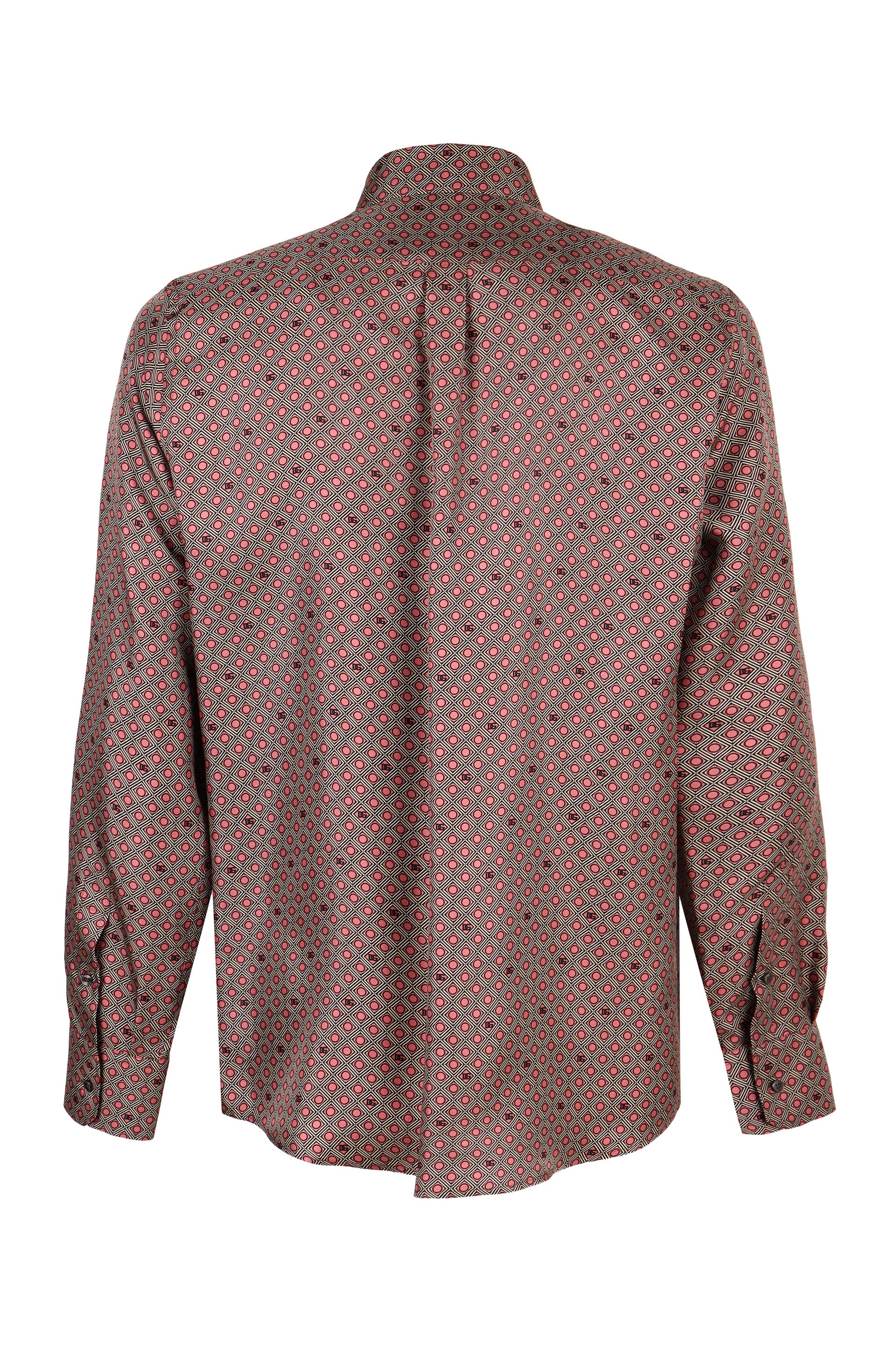DOLCE & GABBANA Silk Martini Printed Shirt