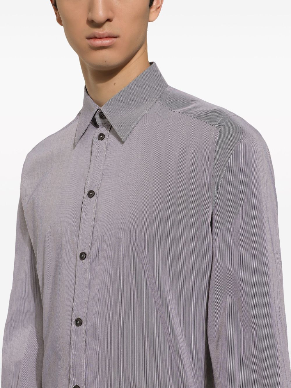 DOLCE & GABBANA Striped Cotton Shirt for Men - SS24 Collection