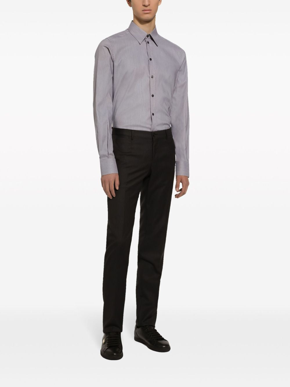 DOLCE & GABBANA Striped Cotton Shirt for Men - SS24 Collection