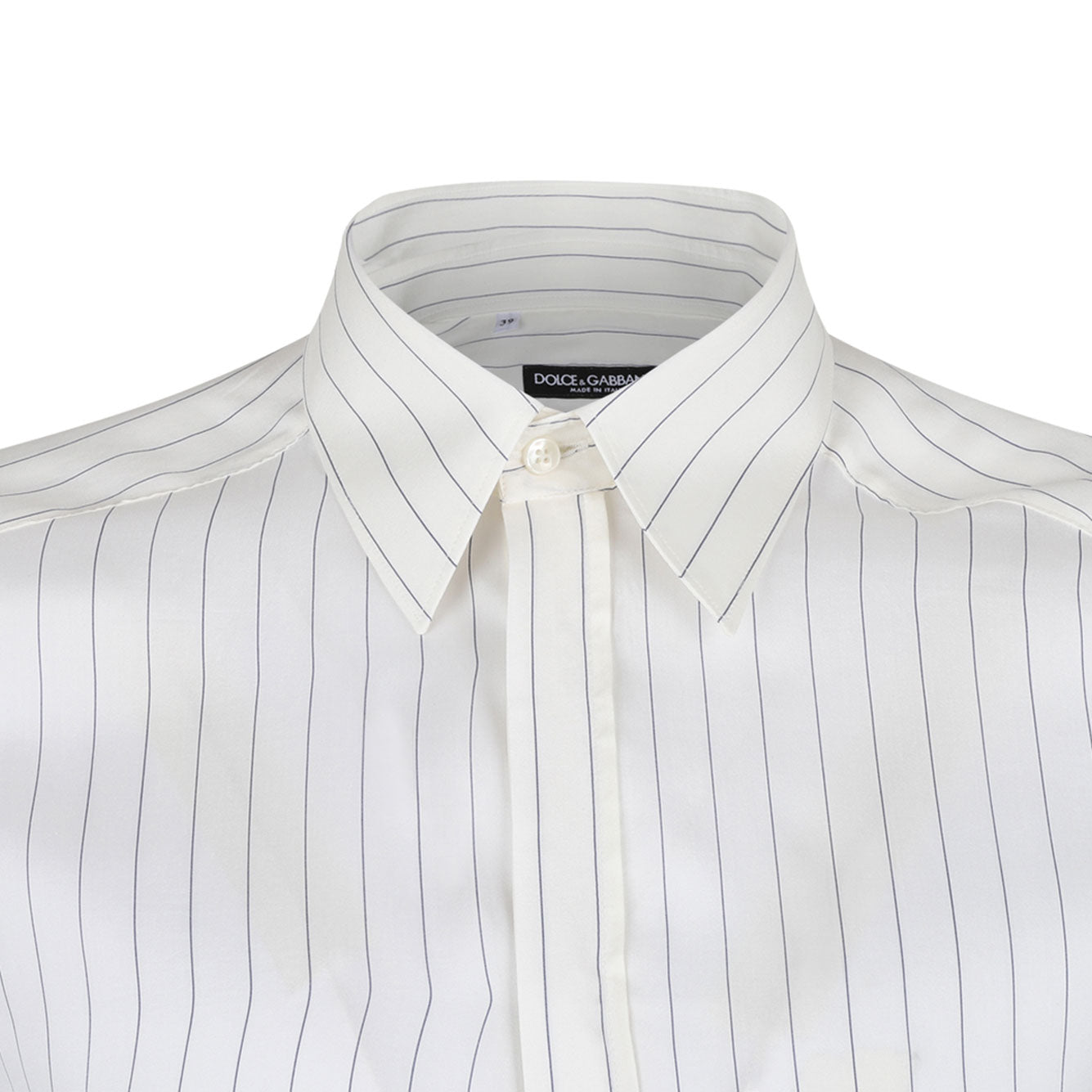 DOLCE & GABBANA Silk Striped Shirt for Men - Classic Fit