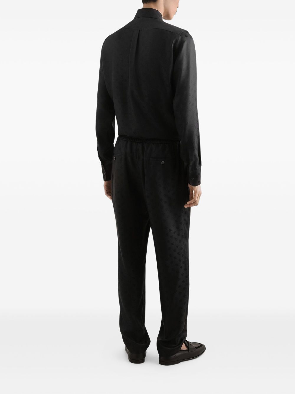 DOLCE & GABBANA Jacquard Silk Shirt for Men - Fall 2025 Collection