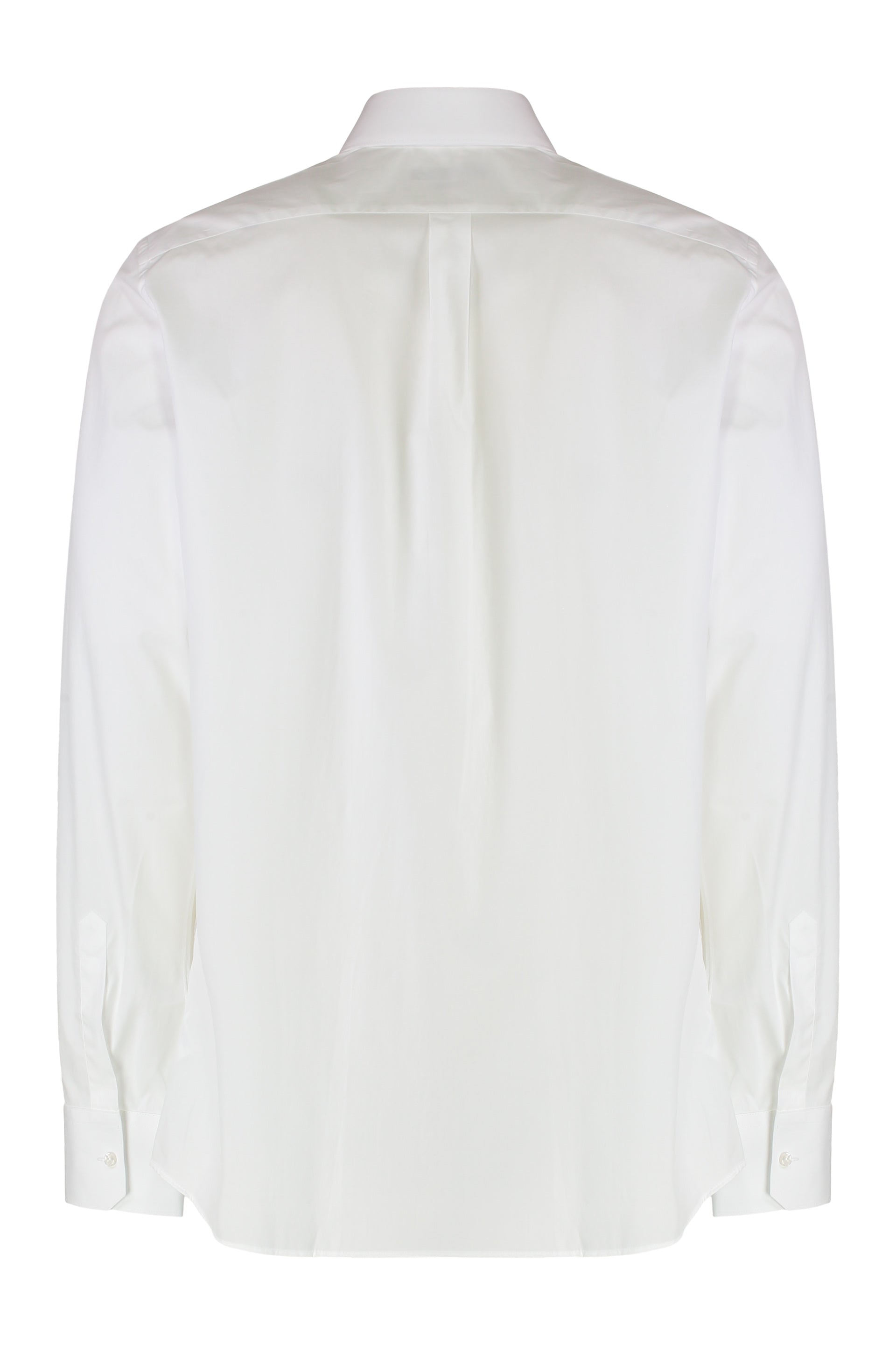 DOLCE & GABBANA Classic Cotton Shirt with Rounded Hem for Men