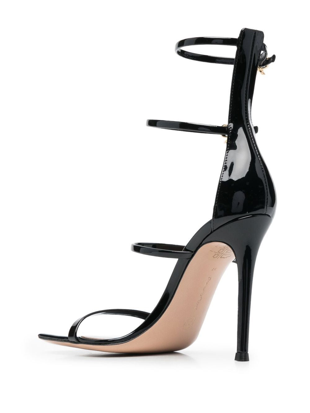 GIANVITO ROSSI Elegant Ribbon Uptown Sandals