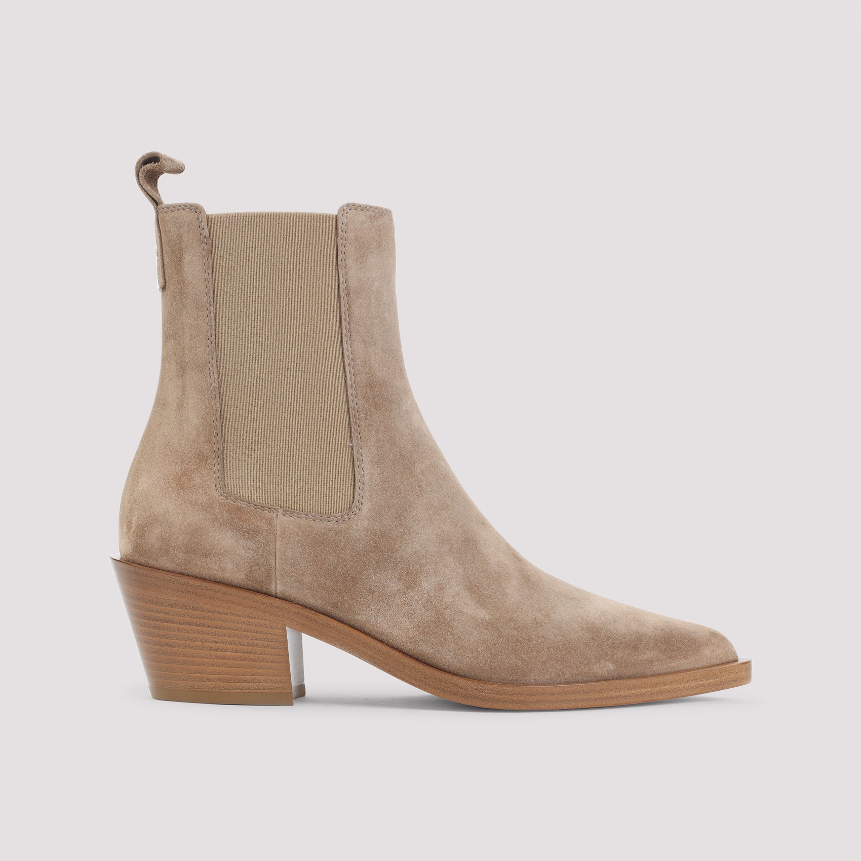 GIANVITO ROSSI Suede Leather Ankle Boots - 4cm Heel Height
