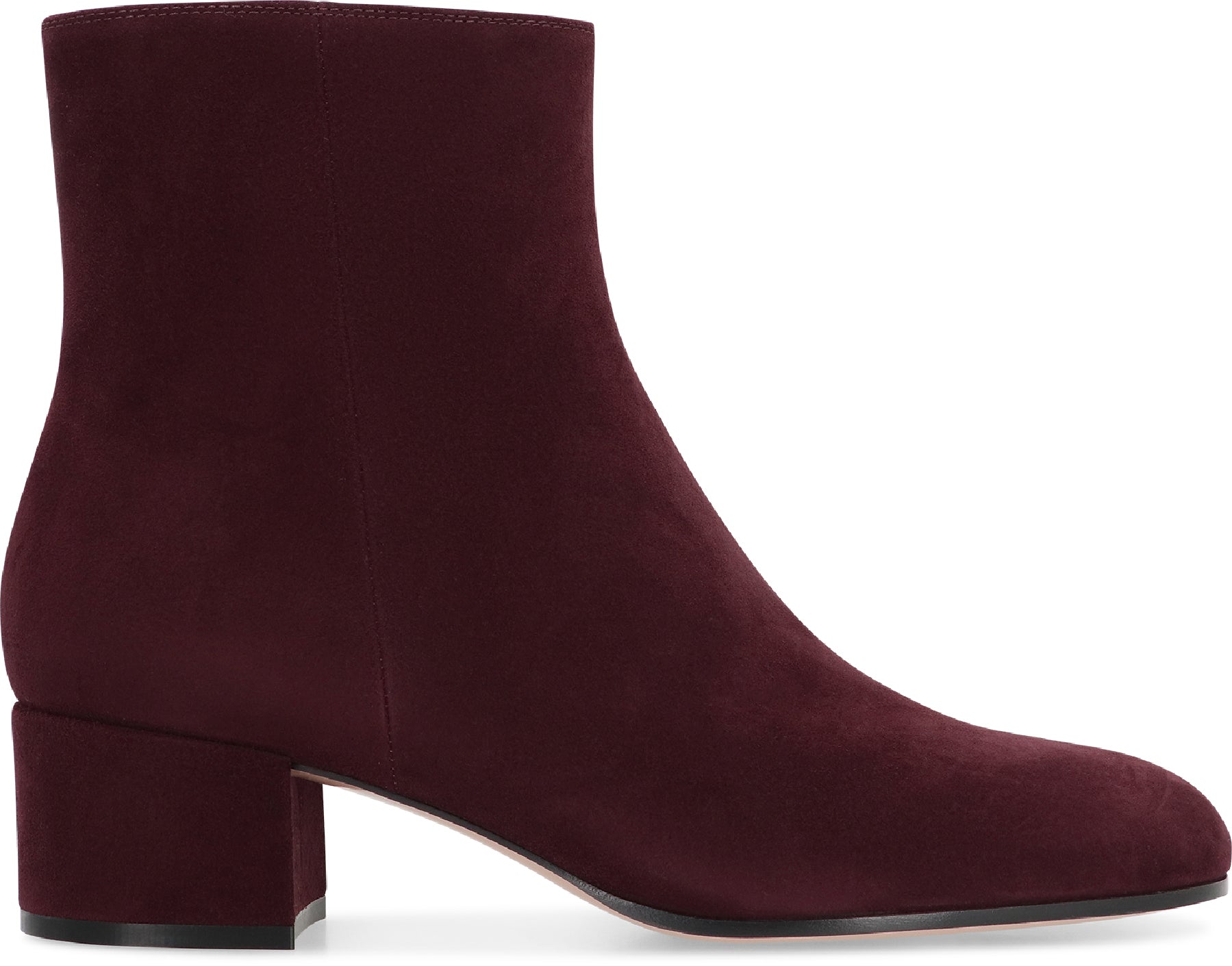 GIANVITO ROSSI Suede Ankle Boots with Internal Side Zippered Closure
