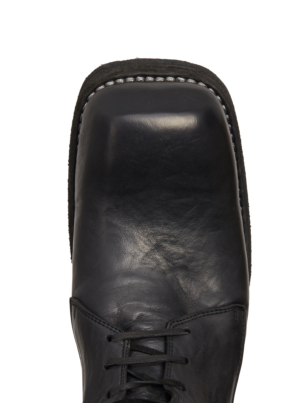 GUIDI Lace-Up Leather Boots for Men