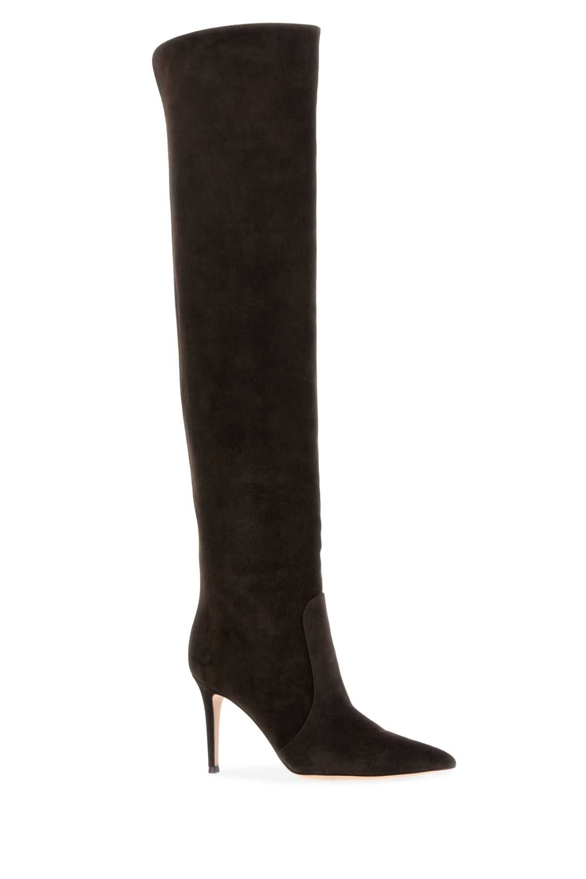 GIANVITO ROSSI Women's Suede Hansen Boots - Size 45