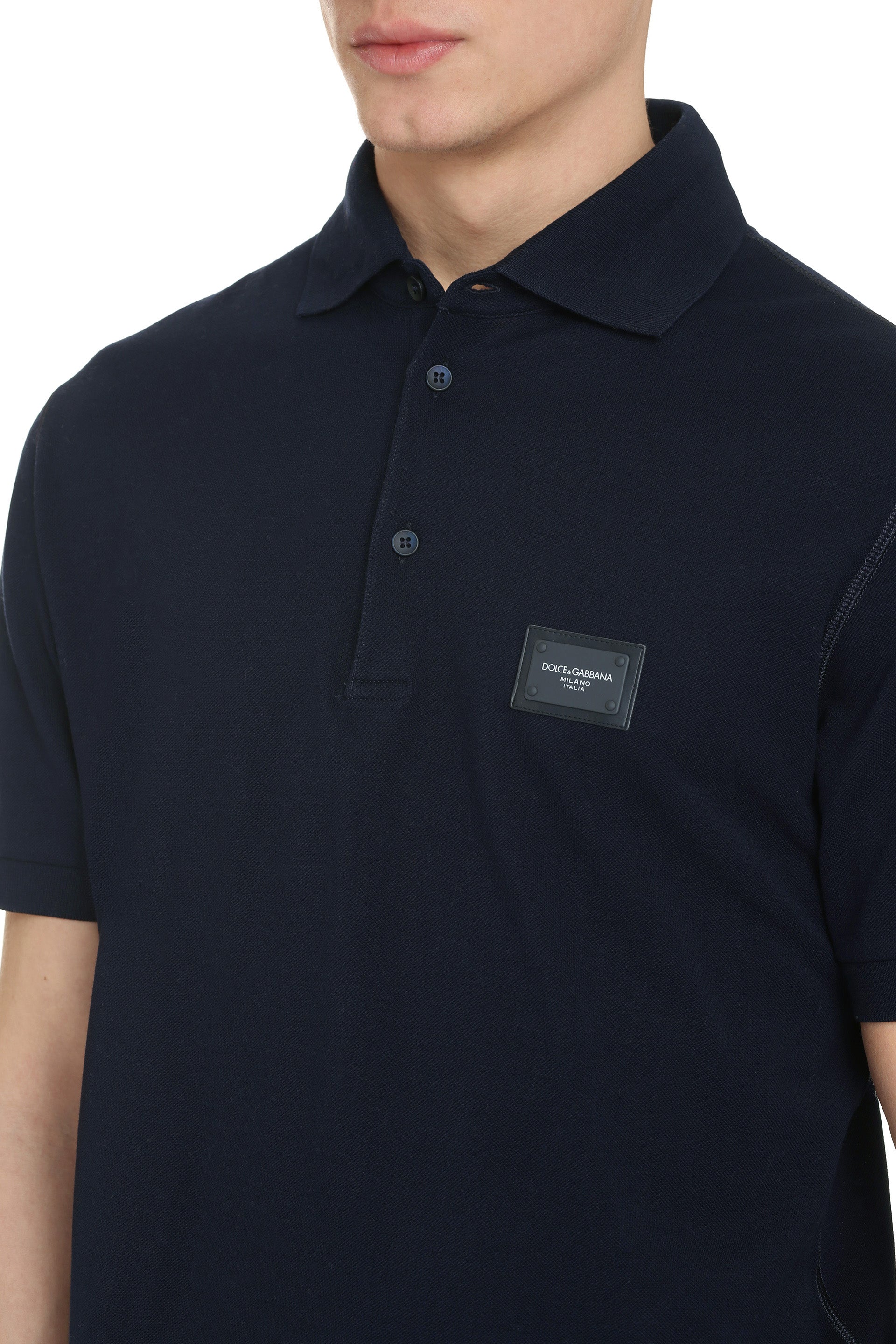 DOLCE & GABBANA Classic Cotton-Piqué Polo Shirt