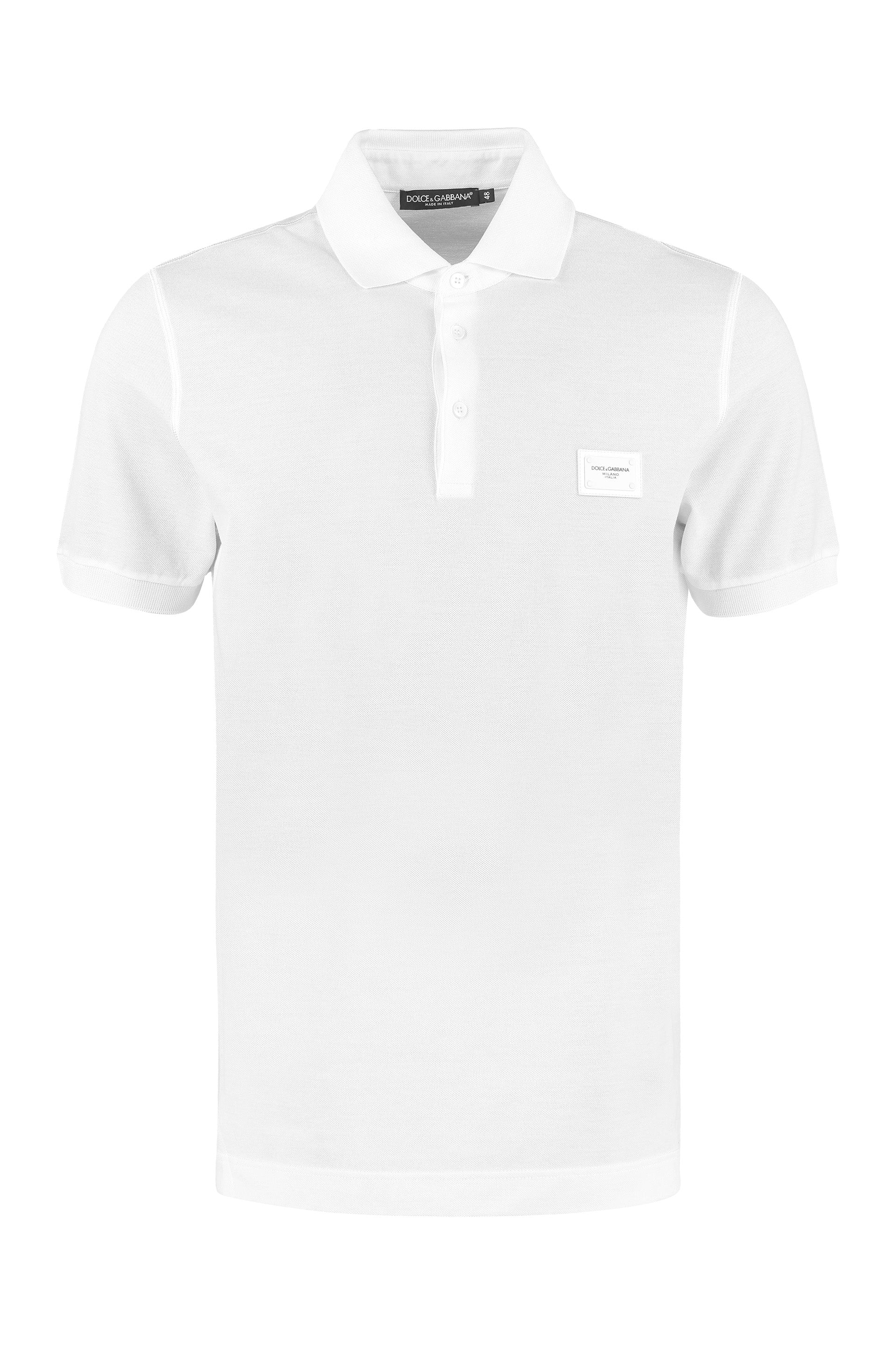 DOLCE & GABBANA Cotton-Piqué Polo Shirt for Men